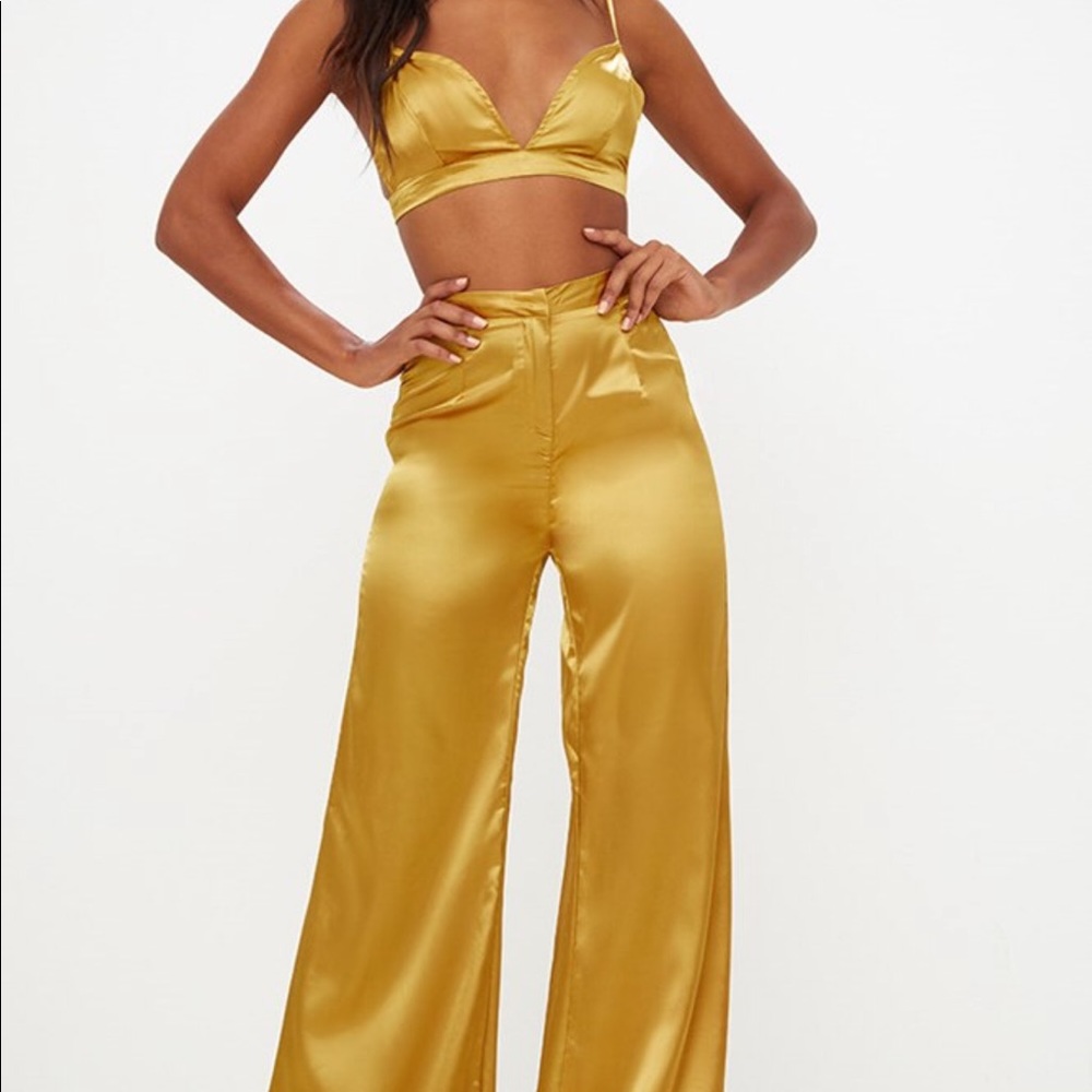 PrettyLittleThings Matching Set-Satin